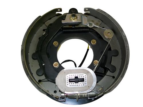 Pair of Rockwell Quality 12-1/4 x 3-1/2 Electric Brake 5 Hole Backing Plate 10K (4738-P)