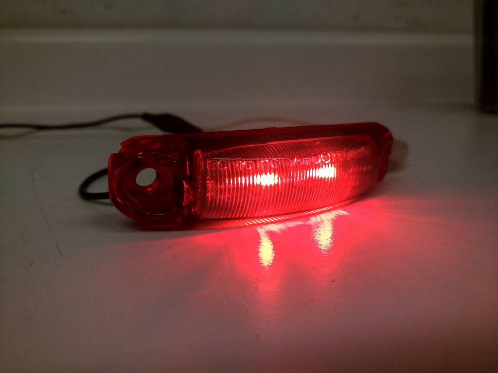 3.5" x 0.75" Red Marker LED Light RV Camper Trailer (S18-RRG0-1)
