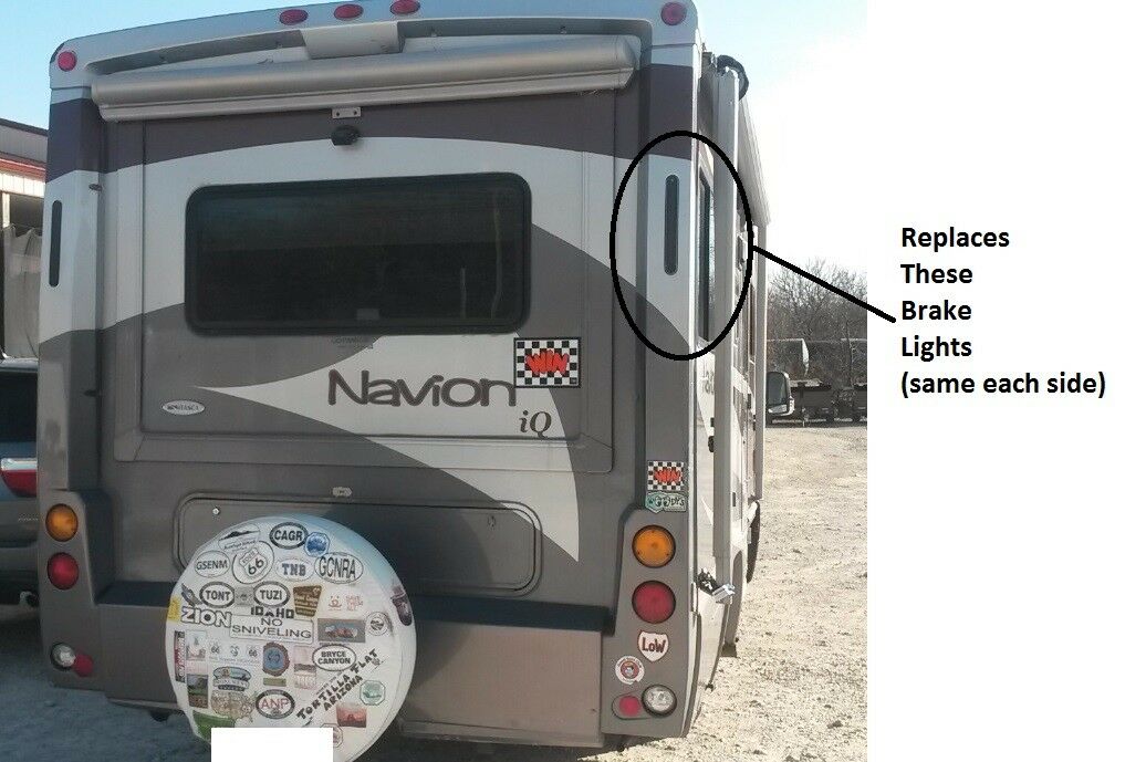 12" ATC LED Stop Brake Light Winnebago Navion View Tour RV Camper 151076-01-000 (LAT-LED-SLT)