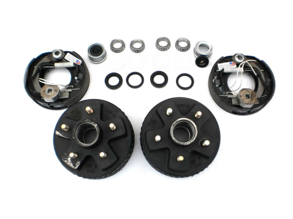 PAIR -7" Genuine Dexter 5 x 4.5 Drum 2000# Backing Plate Trailer Add Brake axle (7IN5BD-B-DEX)