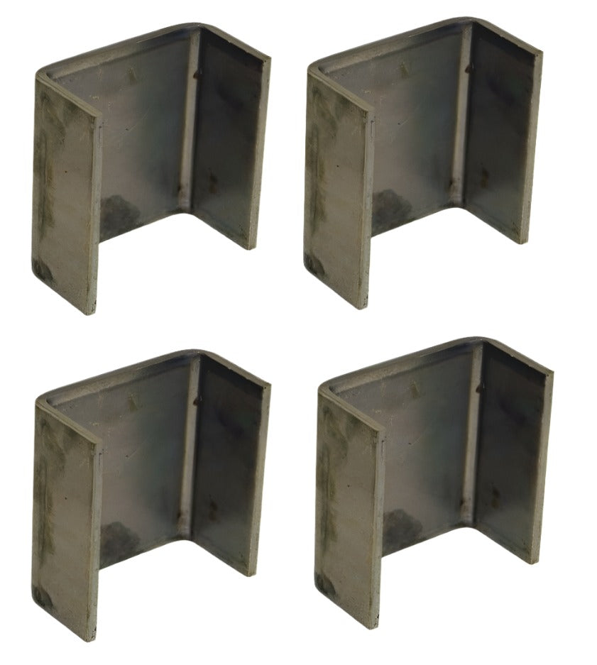 4 – 2 x 4 Weld-On Steel Stake Pockets (7-Gauge / 3⁄16") (STK-7GA-4)