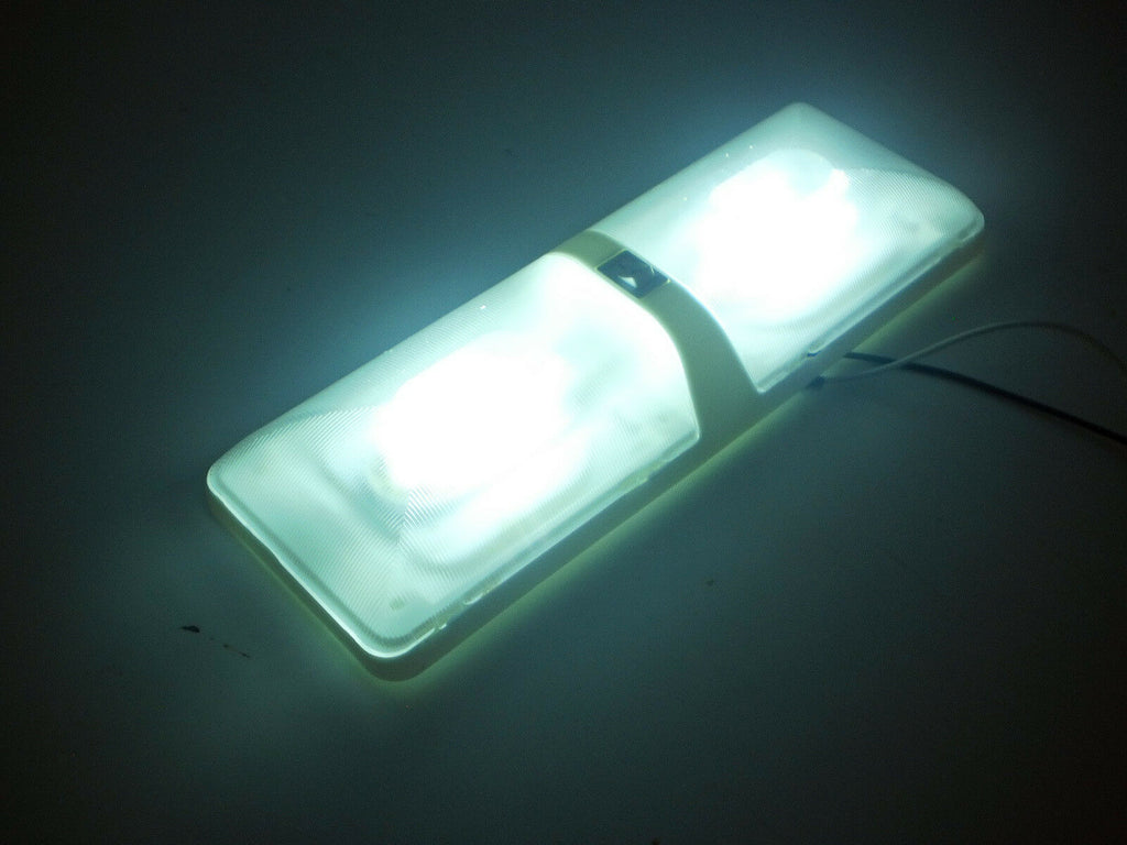 Lot of SIX (6) Double LED Cargo Trailer RV Camper Dome Interior Light W Switch (J-925X6)