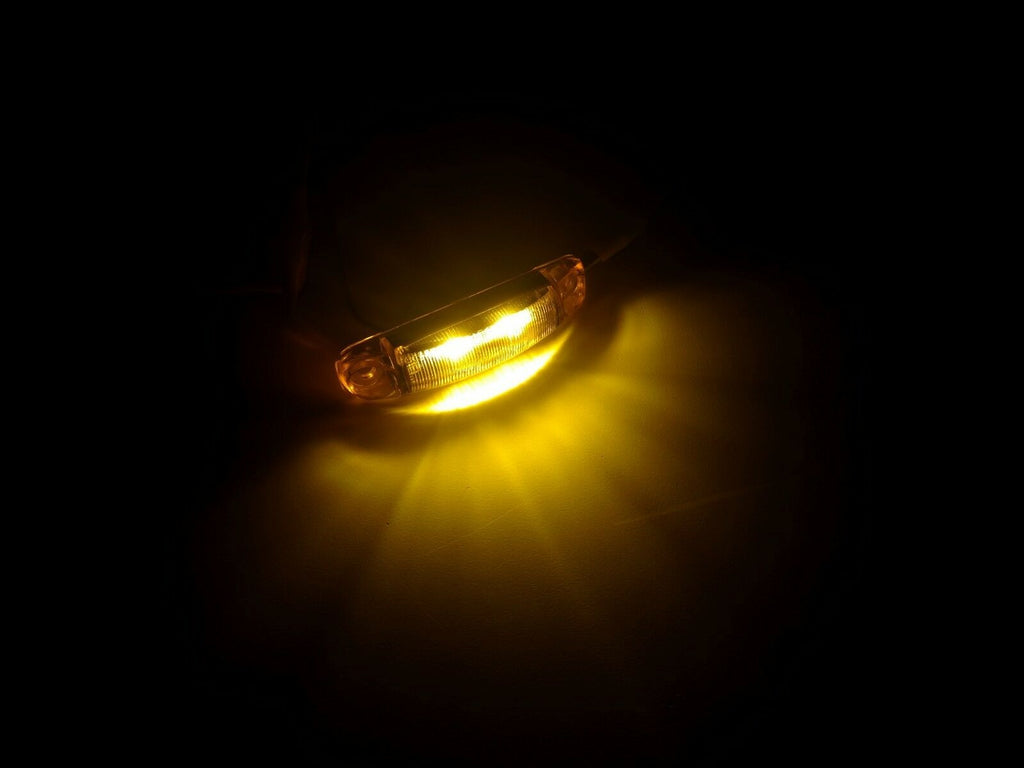 3.5" x 0.75" Amber Marker LED Light RV Camper Trailer (S18-AAG0-1)