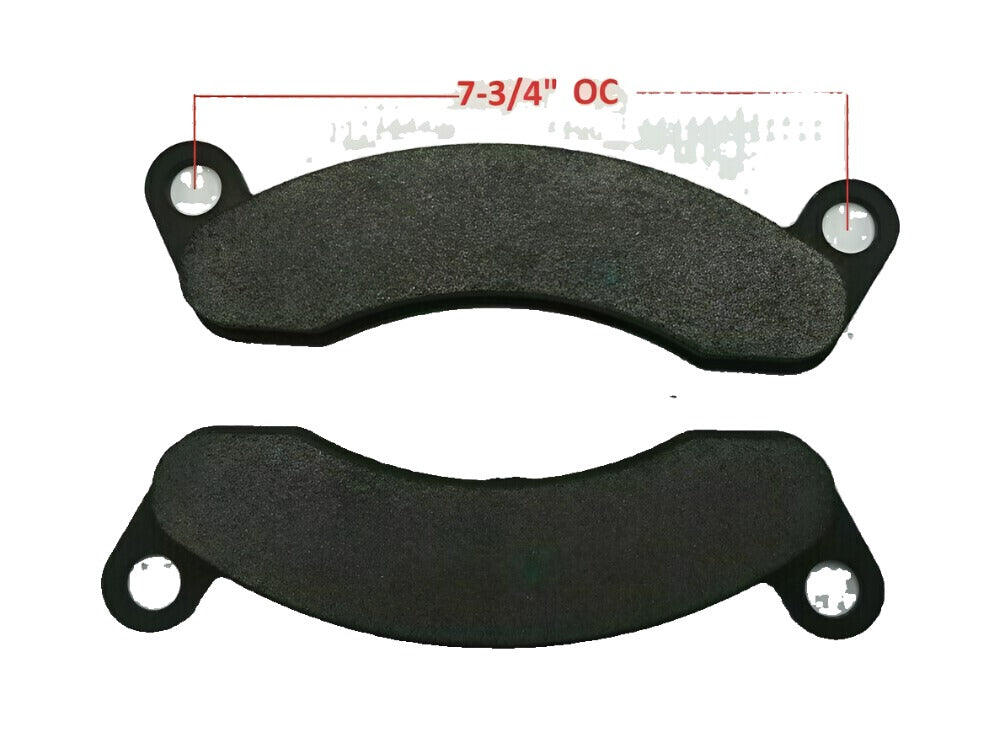 10k 12k Trailer Axle Disc Brake Pad Set Compatible w/ Dexter K71-180-00 Pad 1 Axle 2 Wheels (TW-7020M-LOTOF4)