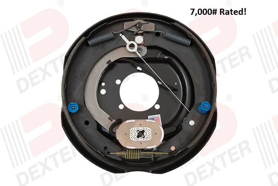 Dexter 12"x 2" Never-Adjust Nev-R-Adjust Electric Trailer Brake Backing Plate 7000# Left (023-464-00)