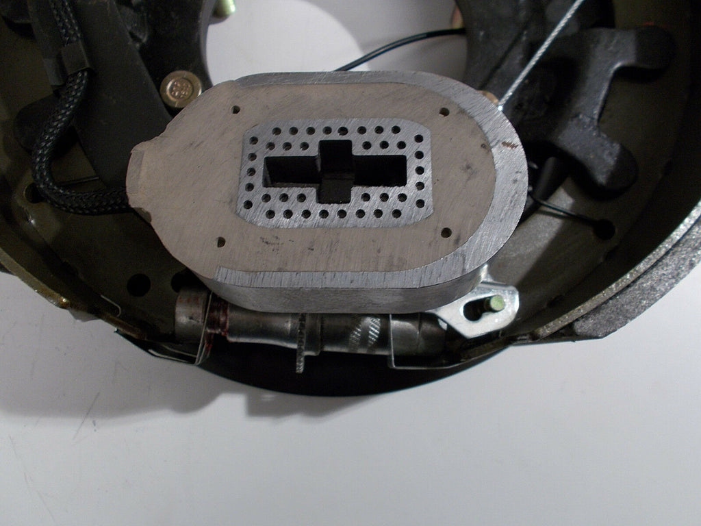 12-1/4" x 3-1/2" Quality Left Electric Backing Plate Trailer Brake Rockwell 10K (4738-L)