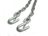 ONE 5/16" Trailer Safety Chain Camper RV 7200# Rated with Latching S Hooks Latch (TCL3)