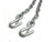 ONE 5/16" Trailer Safety Chain Camper RV 7200# Rated with Latching S Hooks Latch (TCL3)