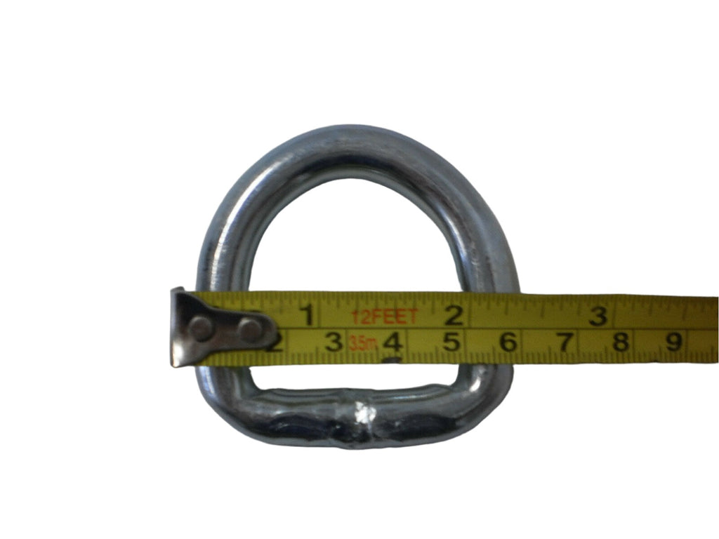 12 - 3/8" D Ring 5000# Weld On ATV Motorcycle Rope Tie Trailer Truck (WR15-LOT12)