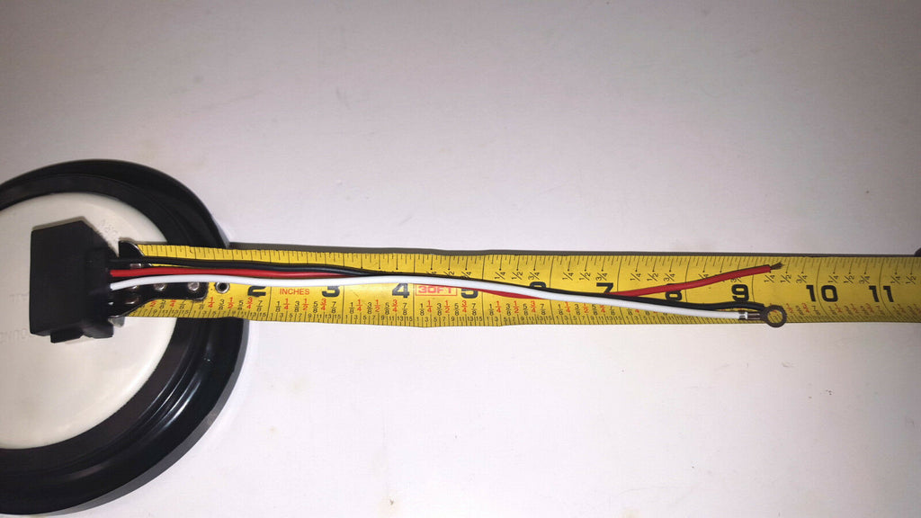 TWO - 4" Round 12 Diode Amber LED With Black Mounting Bra0cket Stop  Turn Tail (J-4512-ACK + J-40-BRKLOTOF2)