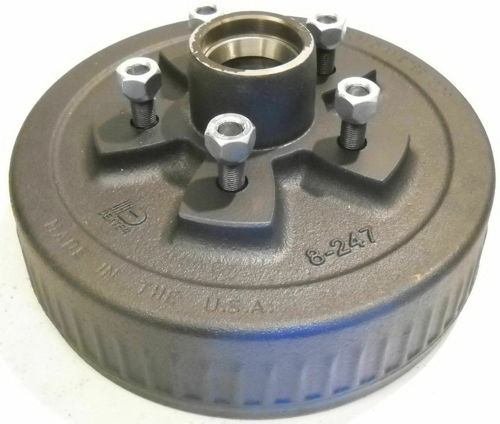 Add Trailer Brakes Kit – 3500 lb Axle, 5 on 4.5 Bolt Pattern, Electric Manual Adjust, Genuine Dexter Drums & Backing Plates (94545-B-DEX)