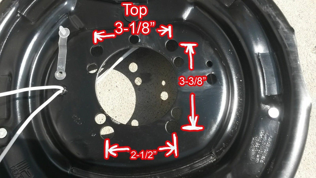 Dexter Right 12x2 4 & 5 Hole mounting Backing Plate Trailer Axle Brakes (K23-106-09)