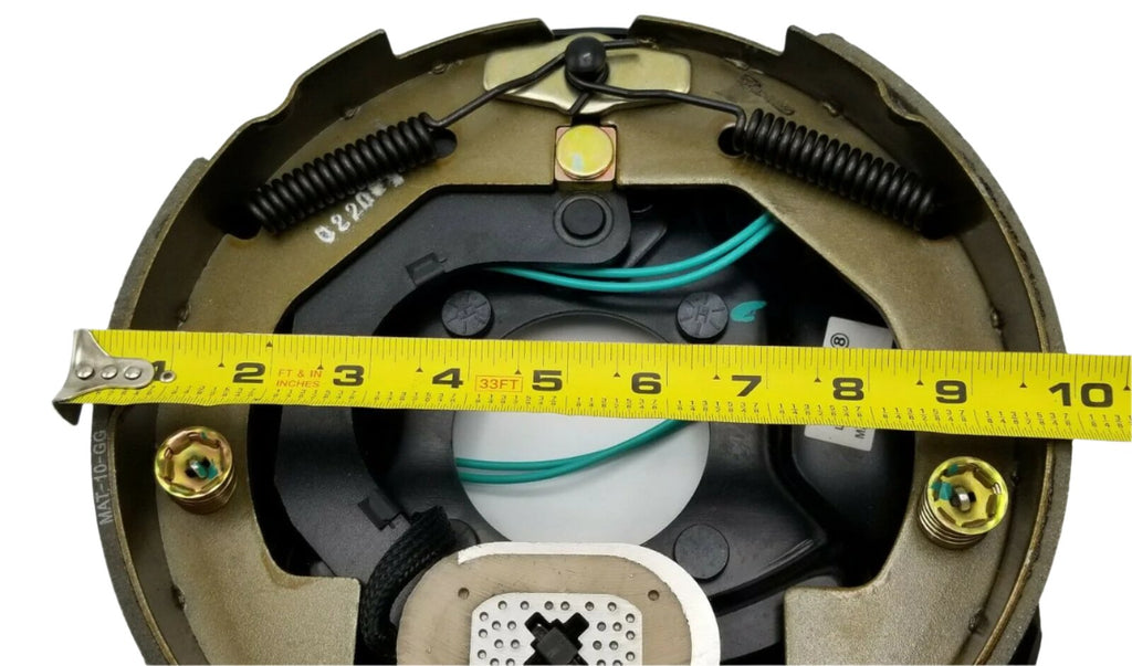 Left Side 10" x 2.25" Trailer Electric Brake Backing Plate 3500 Axle  Shoe Axel (10RVEBLH)