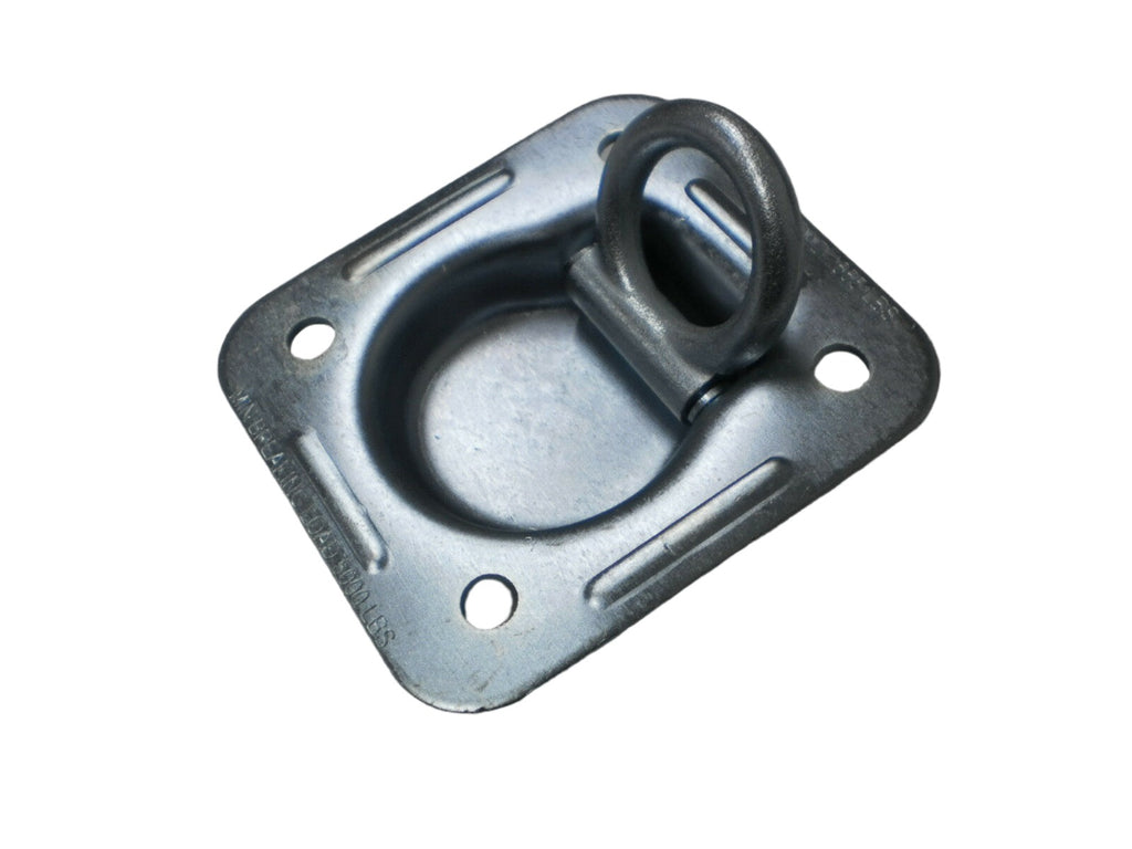 6 - 1/2" Thick Recessed 5000# D Ring Kits w/ Backing Plates & Bolts Car Trailer (RR5K-LOTOF6)