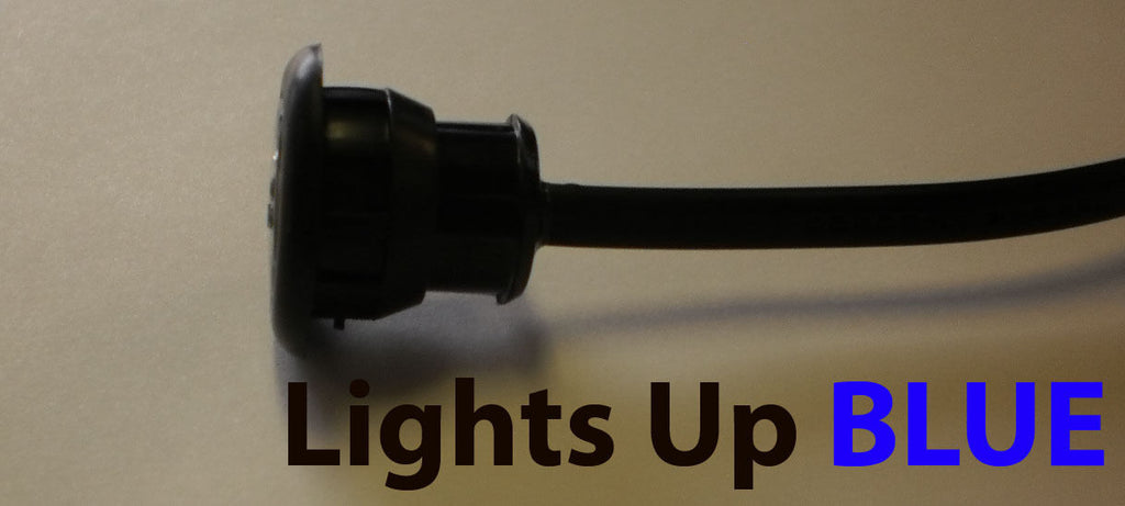 TecNiq 3/4 Mini Blue Clear LED Light Hot Spot Truck Trailer Jeep USA (S33-BC00-1)