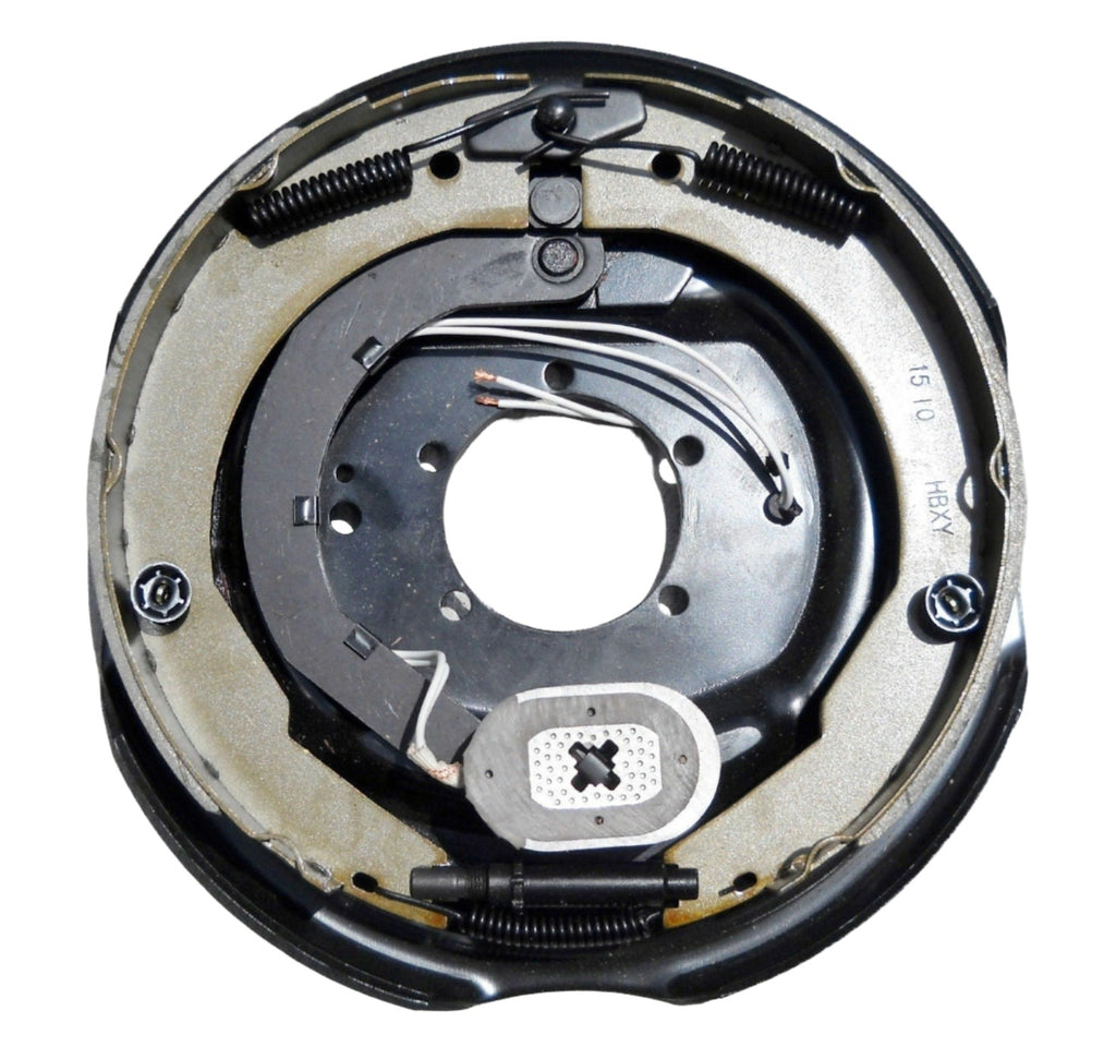 2 x Brake Kit 6x5.5 Drums 12" Backing Plates, 6000# Trailer Axle + FLANGES (92655-B-IMP-K1X2)
