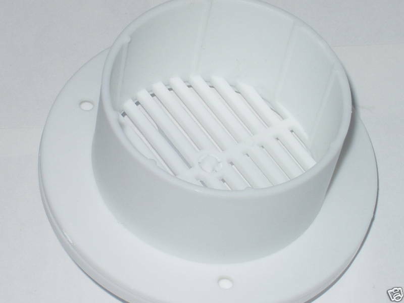 Directional Interior Grill Air Vent White Trailer Camper (CRIG-2.0-W)