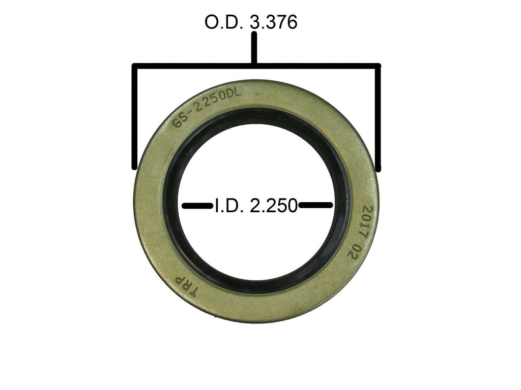 TWO Trailer Axle Grease Seals 10-36 5.2K - 8K I.D. 2.250 O.D. 3.376 Fits Dexter (10-36X2)