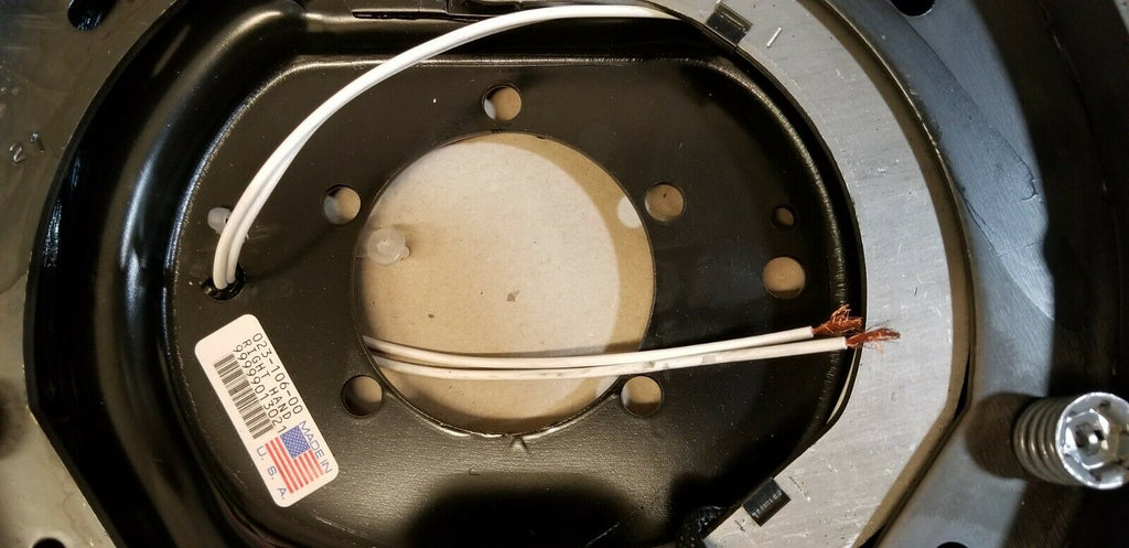 Replace Right Trailer Brake Dexter 8x6.5 Drums 9/16 Nuts 7000# 12" Backing Plate (821913-B-DEX-R)