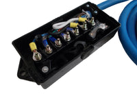11-Foot Arctic Blue Cold-Weather 7-Way Trailer Cord w/ Junction Box – (J-JB-11FT)