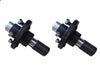 Two (2) 5x4.75 Replacement Idler Hub Spindle Kit Stub End Trailer Axle 3500# #84 (STUB-84-5475-H-X2)