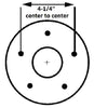 2000# Axle Beam 63" Hub Face, 5x4.5 Idler Hubs Trailer Boat Tear Drop Axel (2000-63-5LUG)