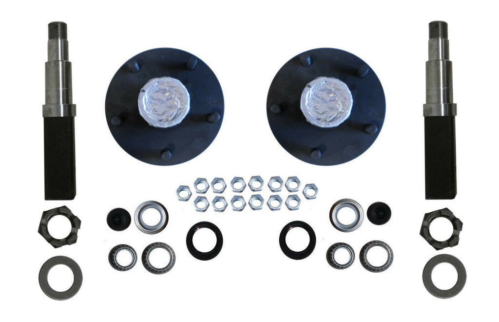 Build Your Trailer Axle Kit 3500# square spindle 5x4.75 Small Chevy hub (BYOAK-84-H5475-SQ)