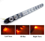 Tecniq 15" Low Profile ID Bar/Third Brake Red Light Clear Lens Trailer Truck (T11-RC00-1)