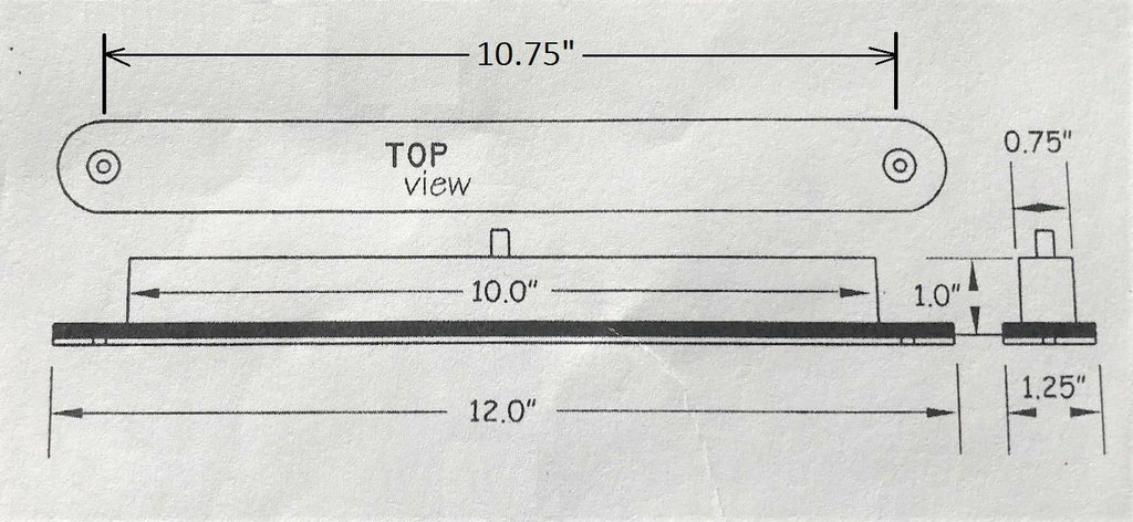 12" ATC LED Stop Brake Light Winnebago Navion View Tour RV Camper 151076-01-000 (LAT-LED-SLT)