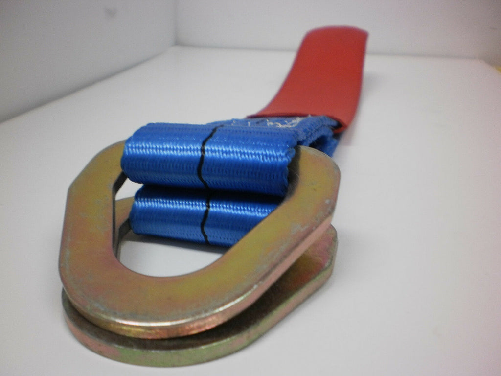 Set of 4 Car Tie Down Axle Straps Trailer Truck RV Axel 10,000# Flatbed Auto (TSA3-LOTOF4)