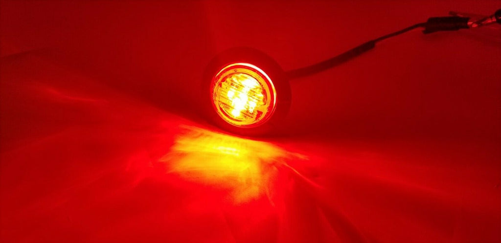 TEN - Maxxima M09400RCL Red Clear 6 LED 1-1/4" Clearance Marker Light (M09400RCL-L10)