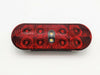 Two 6" Oval Red LED TecNiq Hybrid Reverse Lights RV Camper Trailer (T70-RW0T-KITX2)