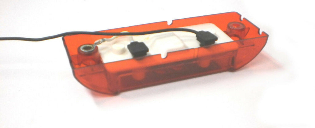 TWO- LED Marker Clearance Light, Large 2 x 6 RED reflective J485 Trailer Truck (J-485-R-LOTOF2)