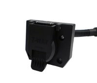 7 way Round Pin Truck to 7 blade Trailer Plug Adapter  (R77F)