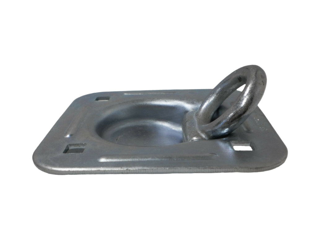 6 - 5000# Stainless Steel 4 Bolt Recessed D Ring Rope Tie Down Chain Trailer (RRS5-6)