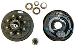 Replace Left Trailer Brake Dexter 8x6.5 Drums 9/16 Nuts 7000# 12" Backing Plate (821913-B-DEX-L)