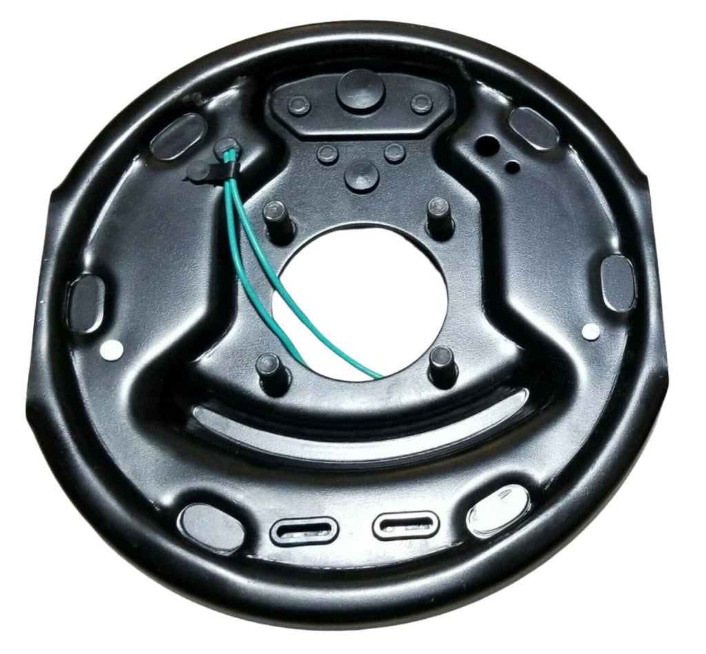 Four Trailer Backing Plate Brake Electric 10" Fits Dexter Nev-R-Adjust 3500 Self Adjusting (BK-10E-FSA-SET-2)