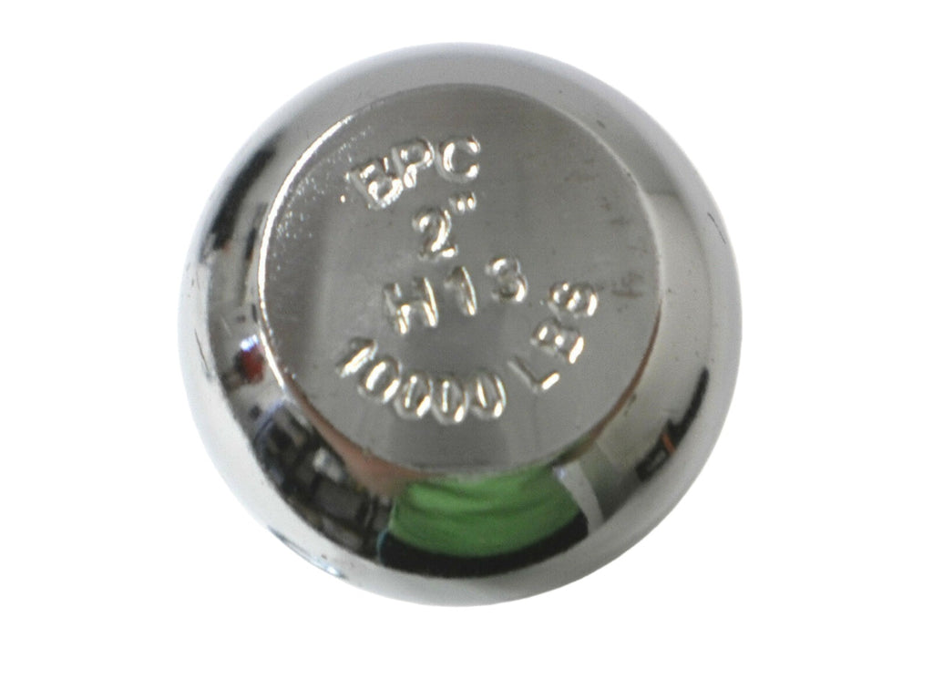 2" Chrome 10,000 Pound Trailer Hitch Ball, 1" shank! (1802007)