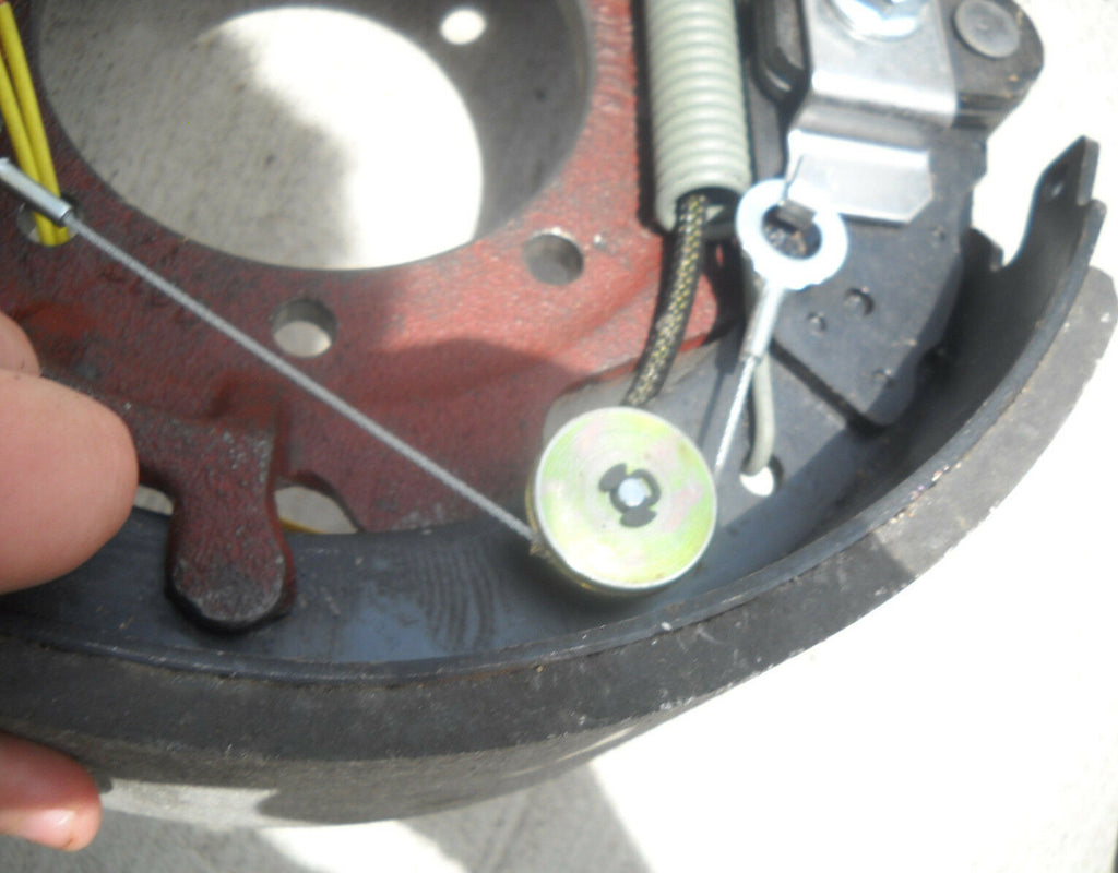 12.25" x4" Electric Brake Backing Plate Trailer Left Side 10K HD axle 9-27 Drum (023-438-00)