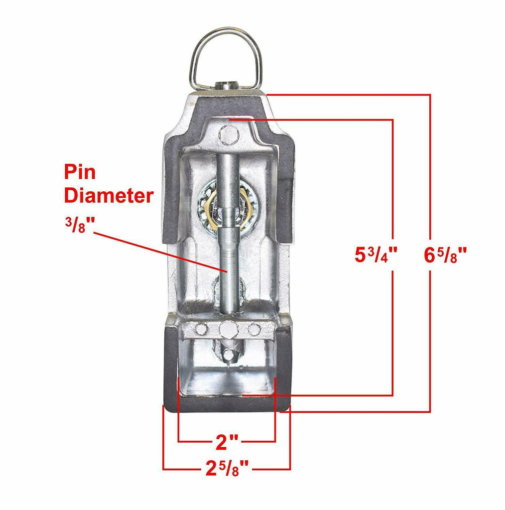 TWO Cargo Trailer Door Locks Cam Bar DL80 Blaylock KEYED ALIKE (DL-80KA-LOTOF2)