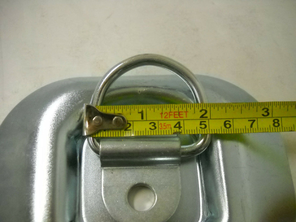 1/4" Mounting Ring Flush Mount Zinc D-Rings 1,500# Rated  (RR04)