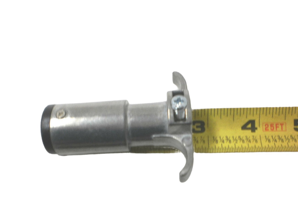 6 Way Round Pin Trailer Plug Cord End Zinc Plated Horse (R6TD)