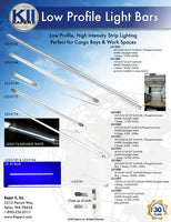 1-Low Profile 24" Cargo Work LED Lite Bar White Camper RV Trailer Truck Kaper II (L23-0168)