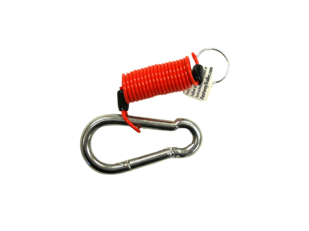 Fastway 4' Zip Trailer  Coiled Breakaway Cable Truck Towing W/clip (80-01-2140)