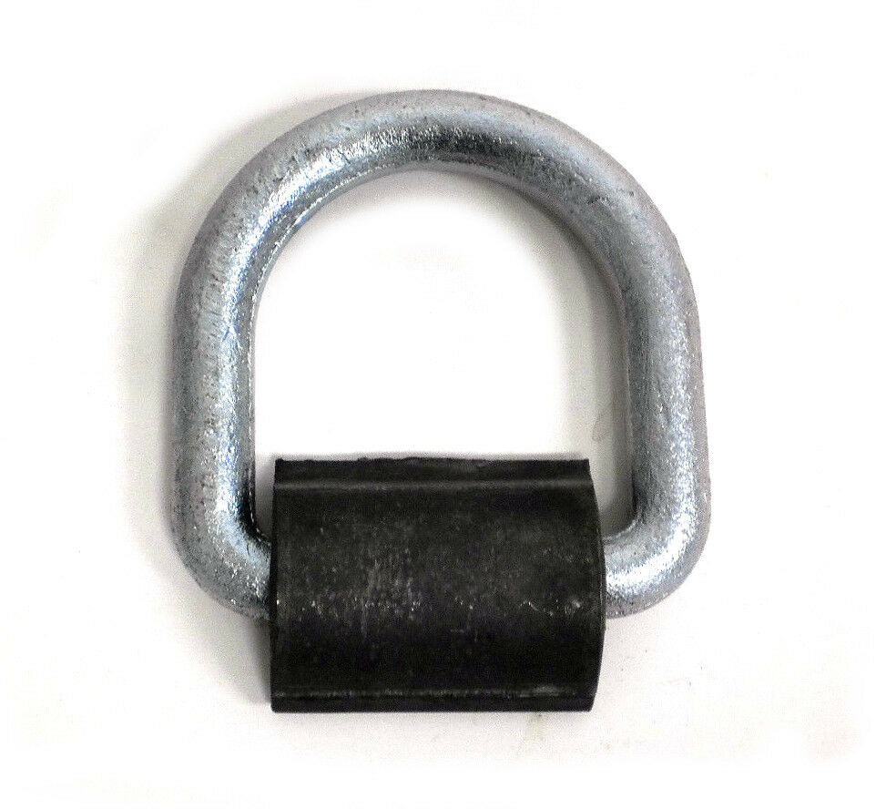 1/2" Weld on Zinc D Ring 11,700# Rated ATV Motorcycle Trailer Rope Tie Down Loop (LRW0)