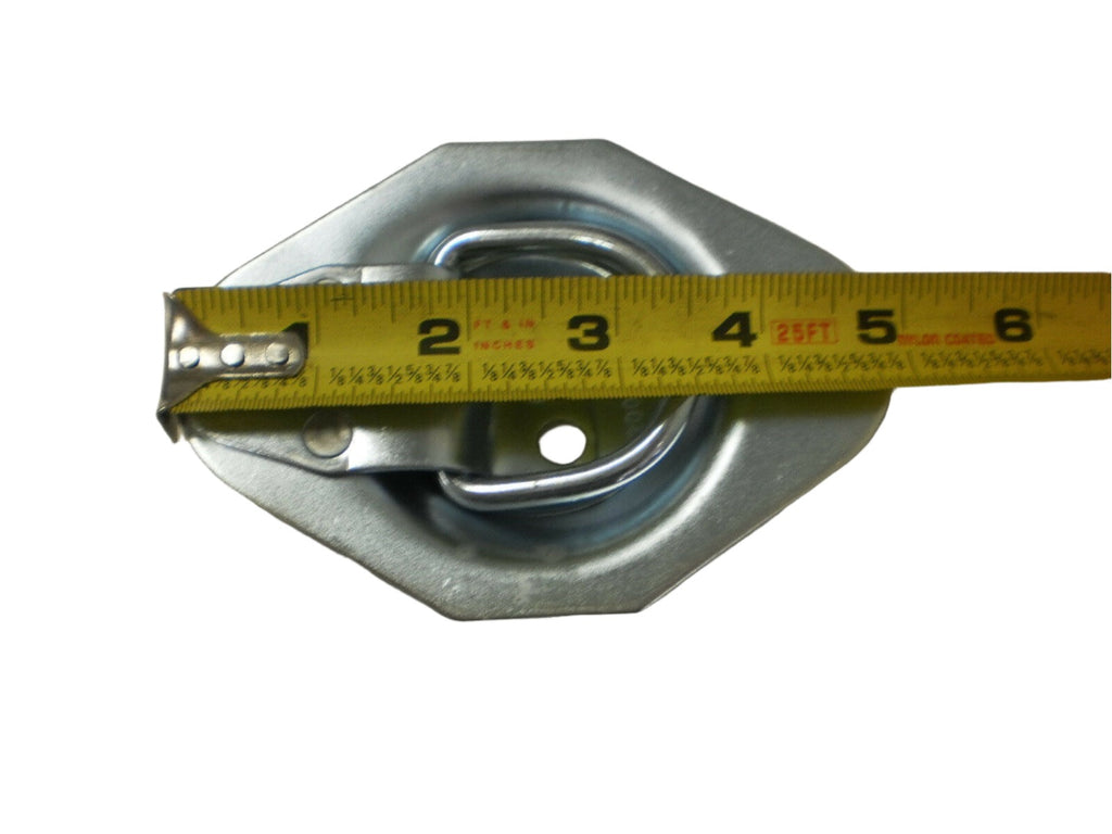 4 - Recessed D Ring tie Down rings 1200# Rated Trailer ATV Snowmobile Lawn Mower (RR01-LOTOF4)