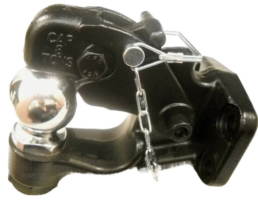 Brophy 2 5/16" Pintle Combination Hitch 12,000# Ball 16,000# Hook Trailer Towing (PC83)