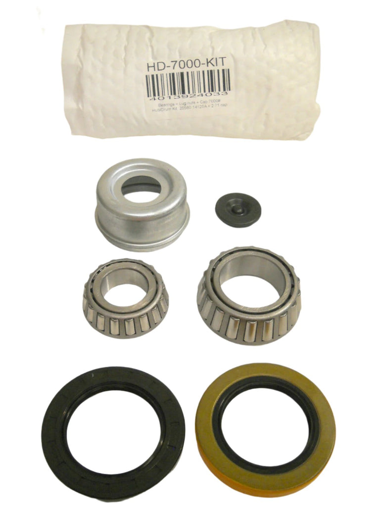 7000# Build Your Own Axle Kit w/ 8 x 6.5 Lug Idler Hubs and #42 Square Spindle (BYOAK-42-H865-SQ)
