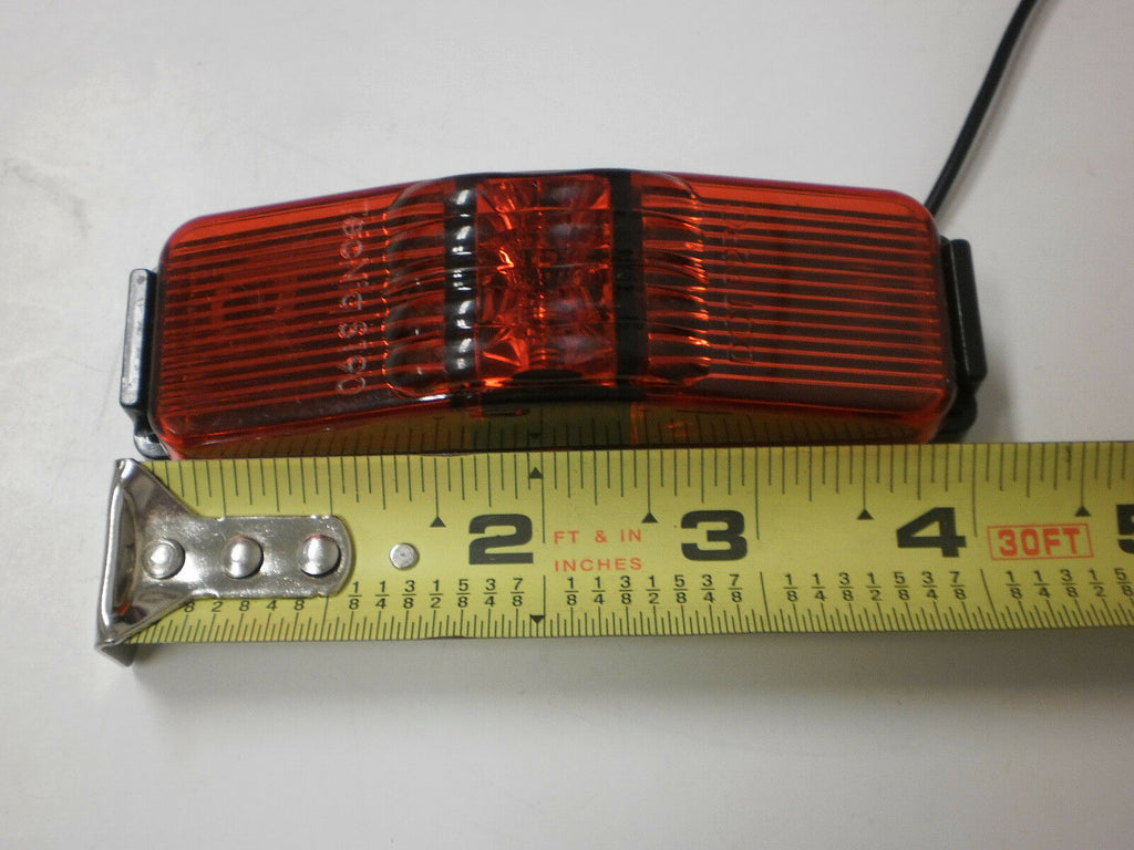 TecNiq Red LED Clearance Side Marker Light 1x4 Camper / Trailer Truck USA (S19-RR00-1-KIT)
