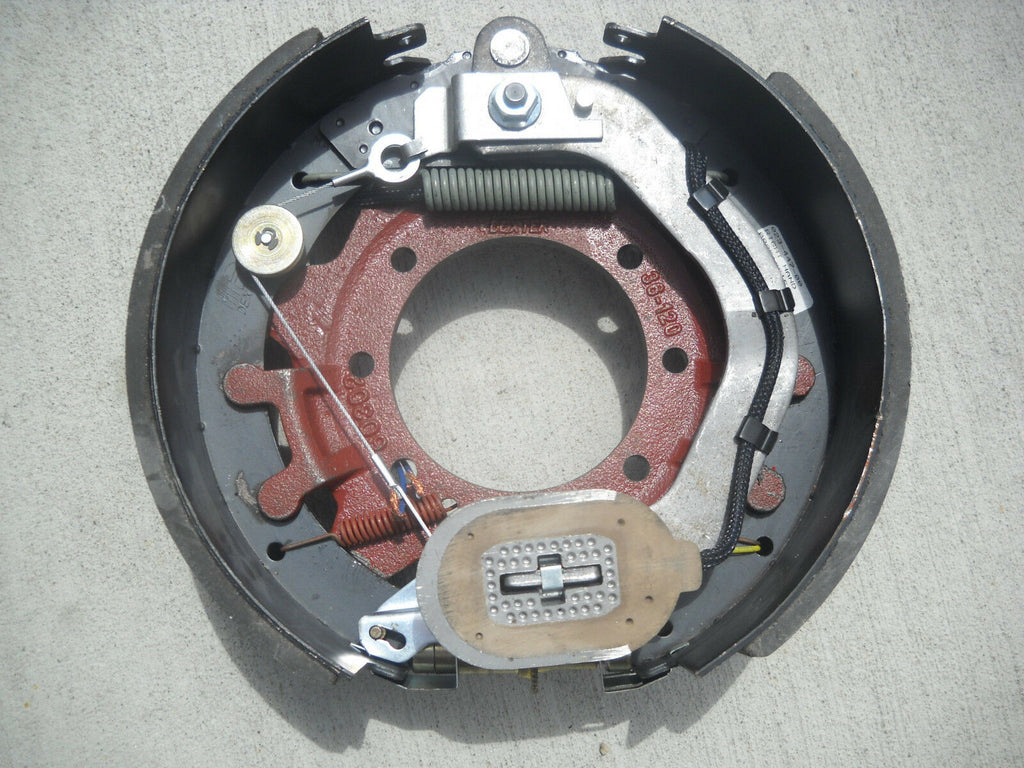 12.25" x 4" Brake Back Plate Self Adjust Trailer Right Side 10000 Heavy Duty Cap (023-439-00)